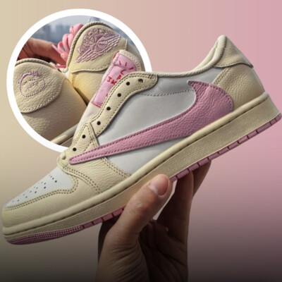 Travis Scott x Air Jordan 1 Low Shy Pink Releases Soon