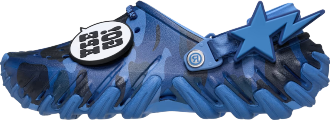 BAPE x Crocs Echo RO Clog "Blue Camo"