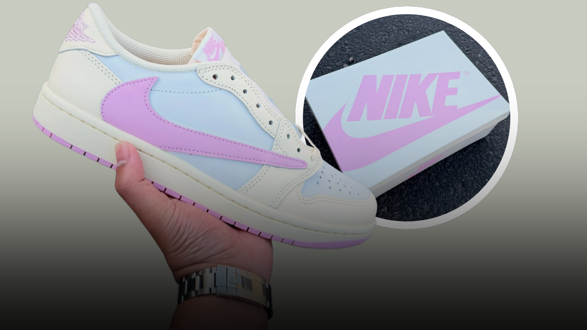 Travis Scott Air Jordan 1 Low Shy Pink