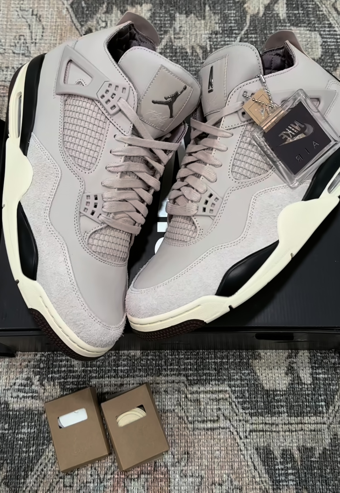 A Ma Maniere x Air Jordan 4 "Fossil Stone" Releases This September