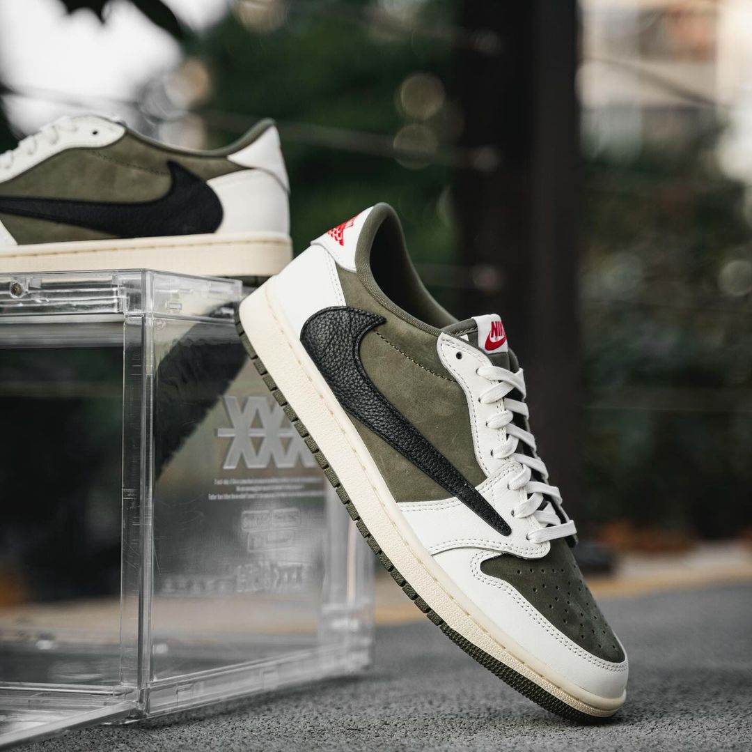 Travis Scott x Air Jordan 1 Low "Medium Olive" Travis Scott x Air Jordan 1 Low "Medium Olive" Releases In 2025