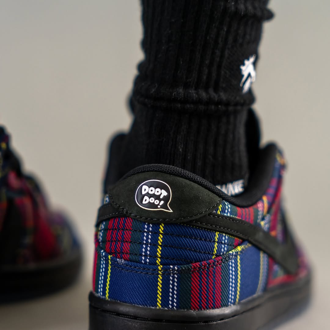 Nardwuar x Nike SB Dunk Low in-hand view