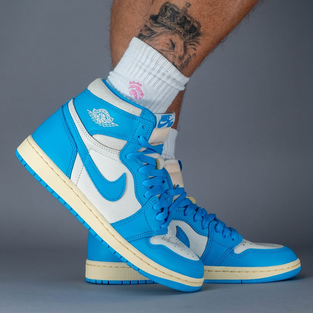 Air Jordan 1 High "UNC Reimagined" On-Foot Look Air Jordan 1 High "UNC Reimagined" On-Foot Look