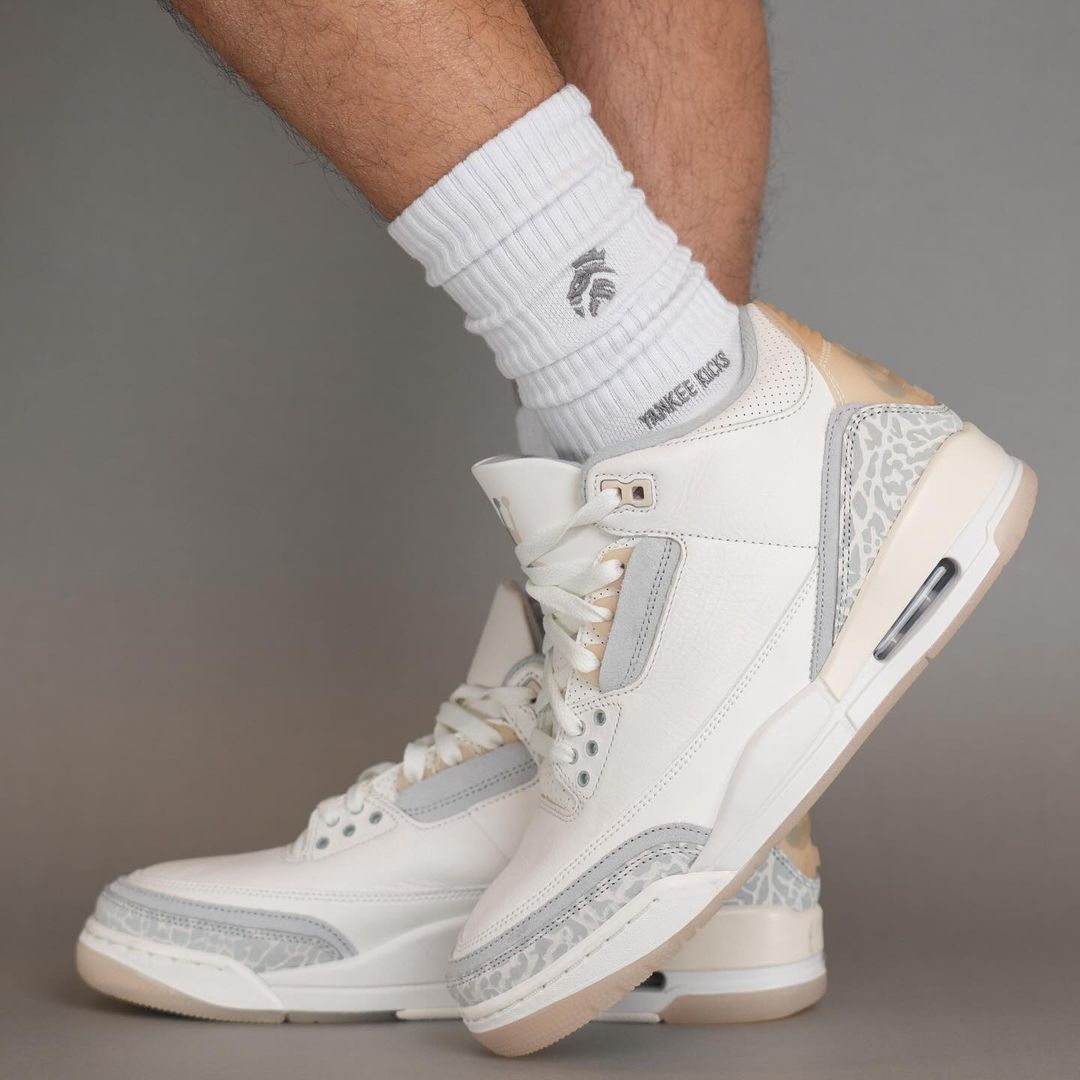 Air Jordan 3 Craft "Ivory" Official Images Sneaktorious