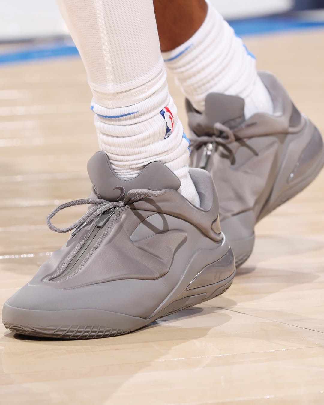 Detailed view of Converse SHAI 001 Ares Grey upper and sole