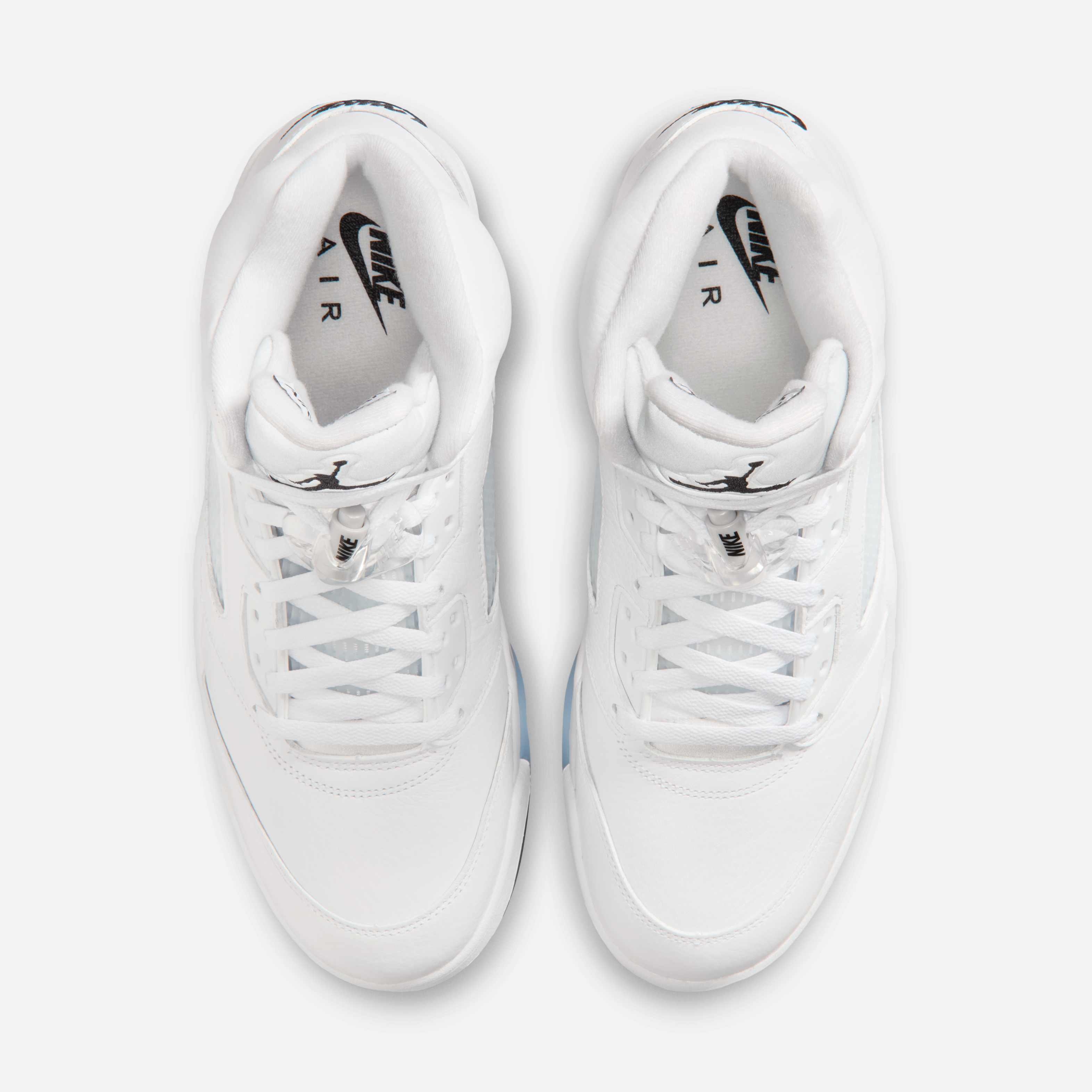 Air Jordan 5 White Metallic official look