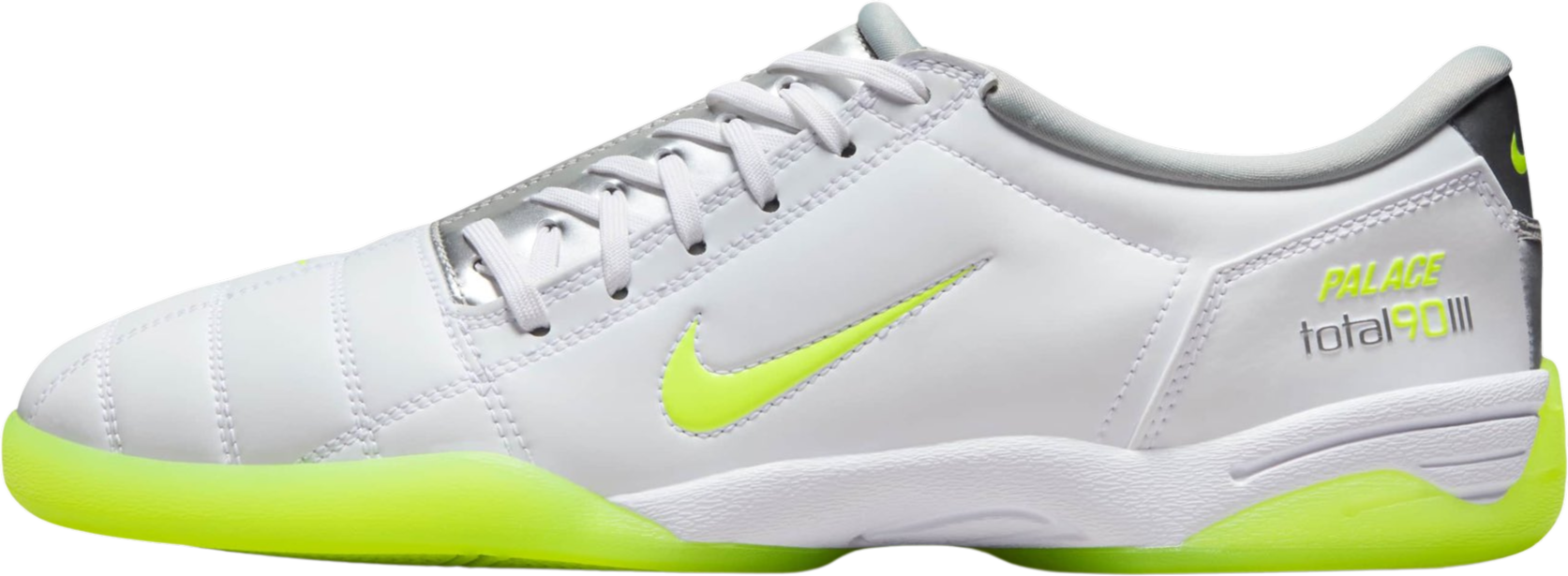 Palace x Nike Total 90 3 "White Silver Volt"