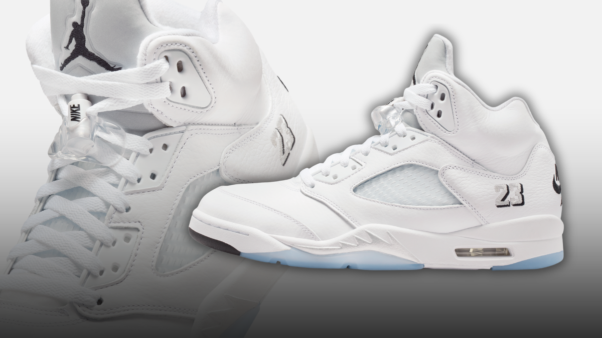 Air Jordan 5 White Metallic