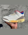 Full lateral side view of the Air Jordan 3 OG Seoul 2.0 showcasing design details and aged midsole