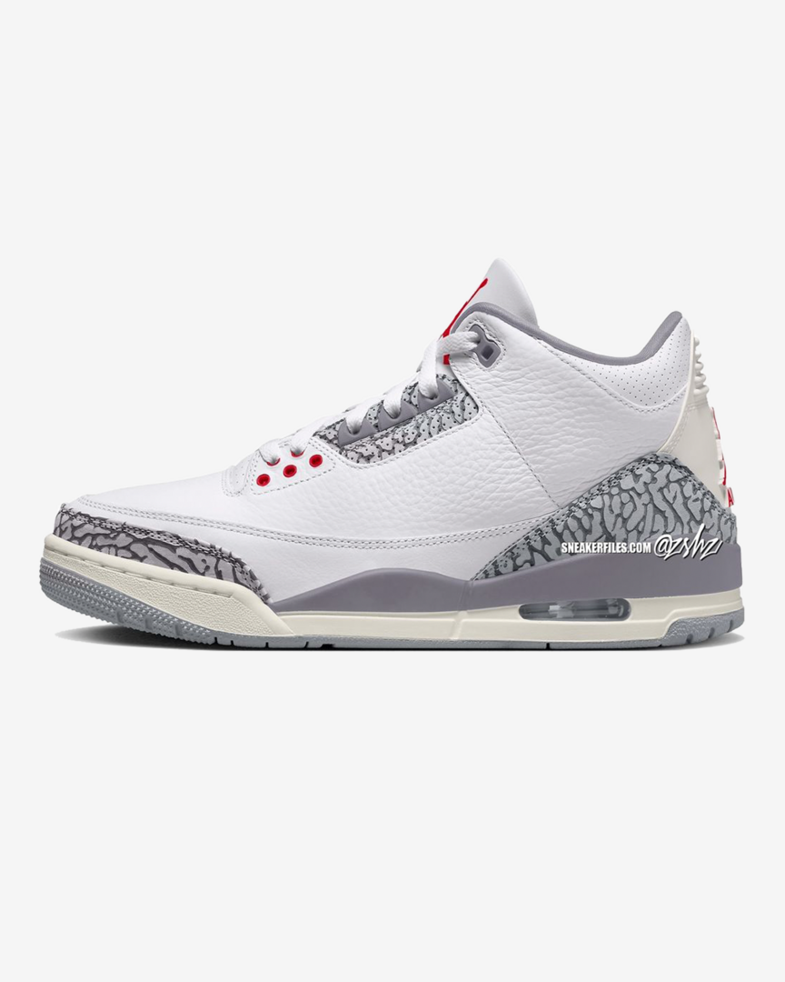Grey air jordan 3 top