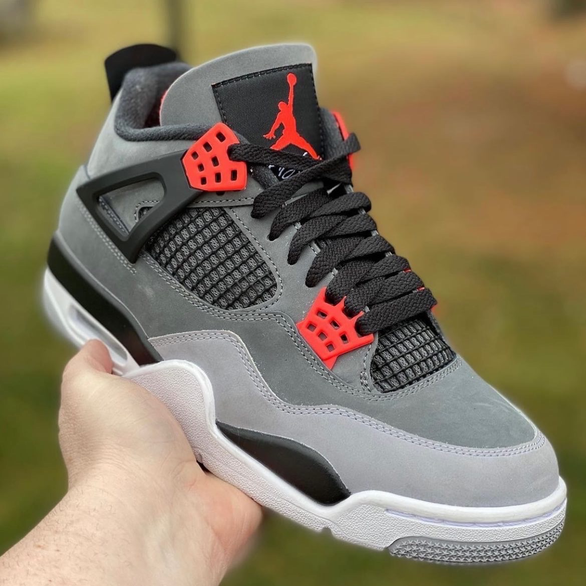 Nike Air Jordan 4 Infrared In Hand Look Sneaktorious Nike Air Jordan 4 Infrared In Hand Look Sneaktorious