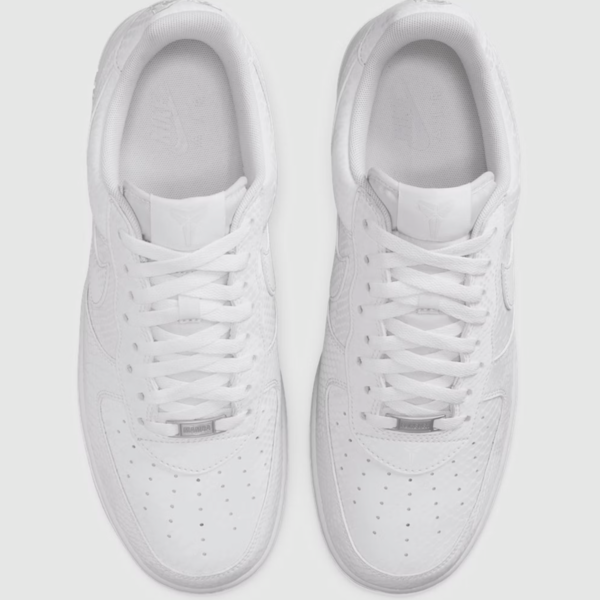 Kobe Bryant x Nike Air Force 1 Low "Forever White" (IB0018-100) Release Date