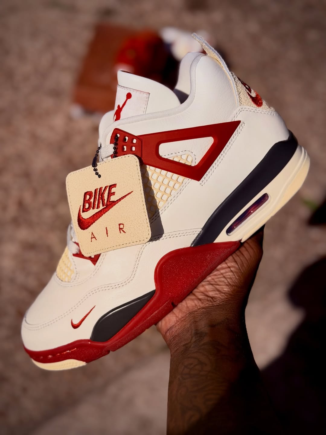 Nigel Sylvester x Air Jordan 4 "Brick After Brick" first look