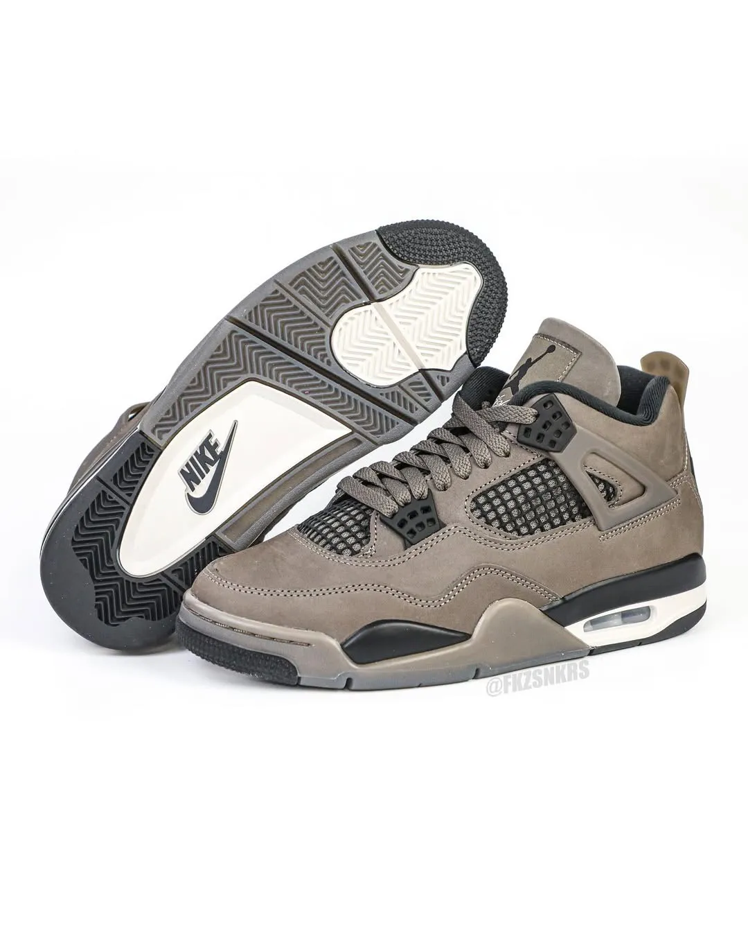 Air Jordan 4 Cave Stone Air Jordan 4 "Cave Stone" side view on foot