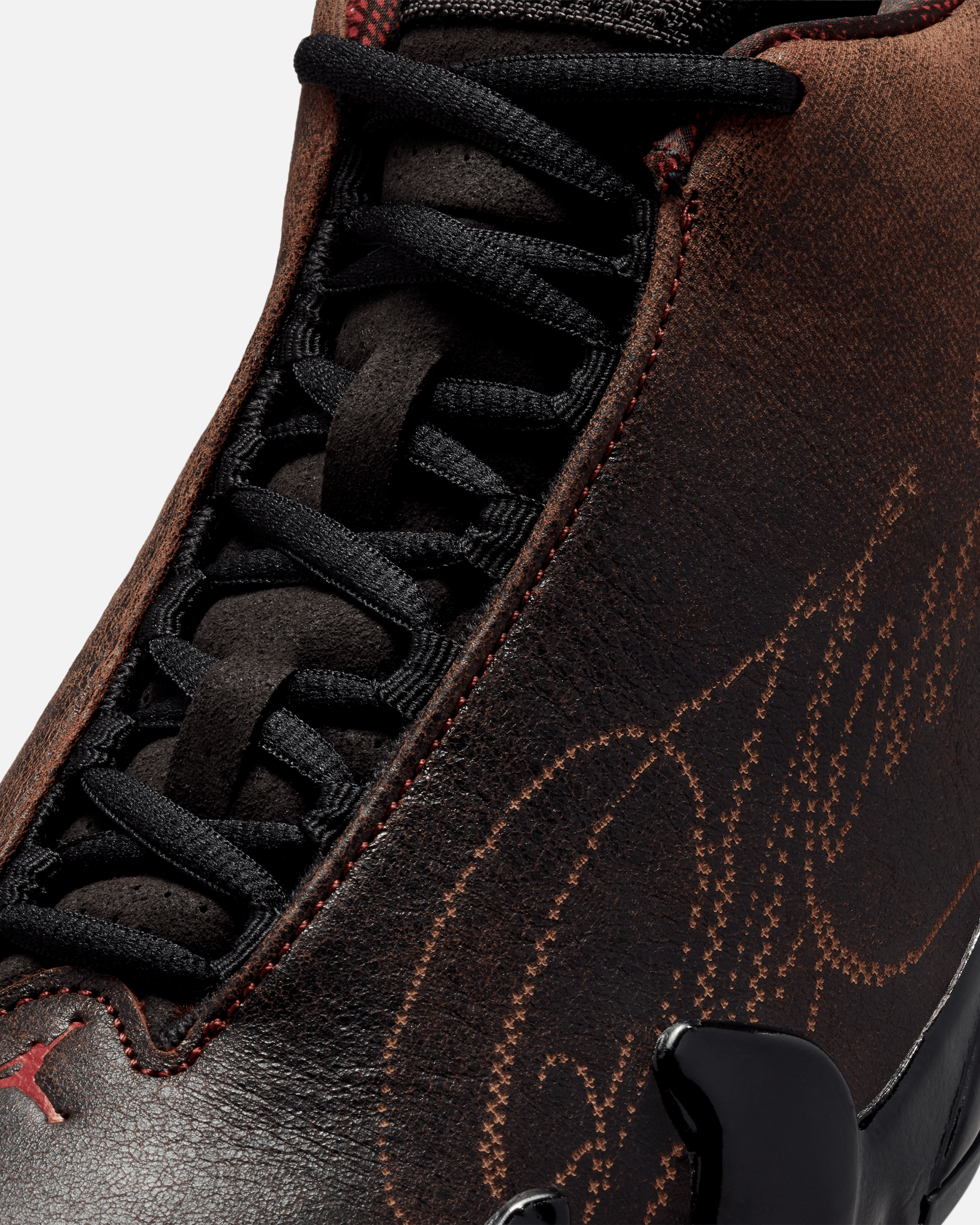 Mowalola Air Jordan 14 Burnt Red