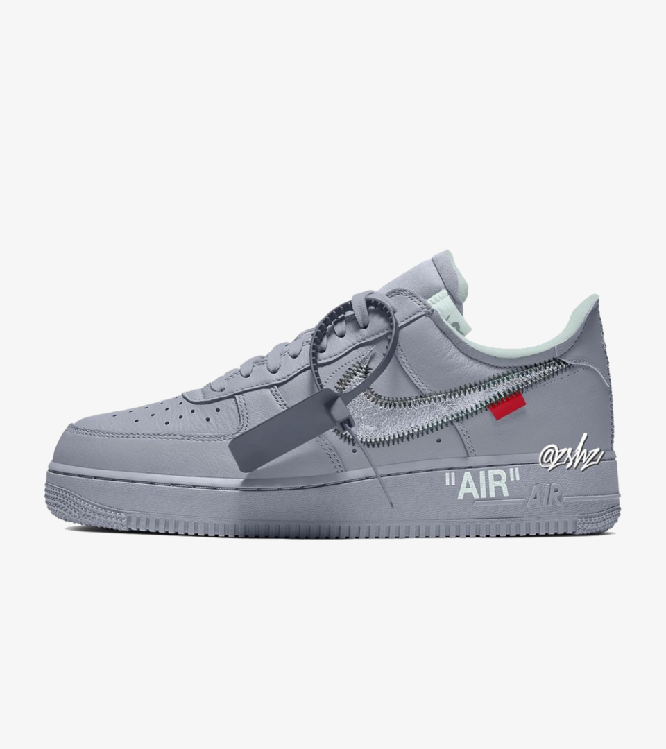 Ray Actuator Head Off-White x Nike Air Force 1 Low "Grey" | Raffle List