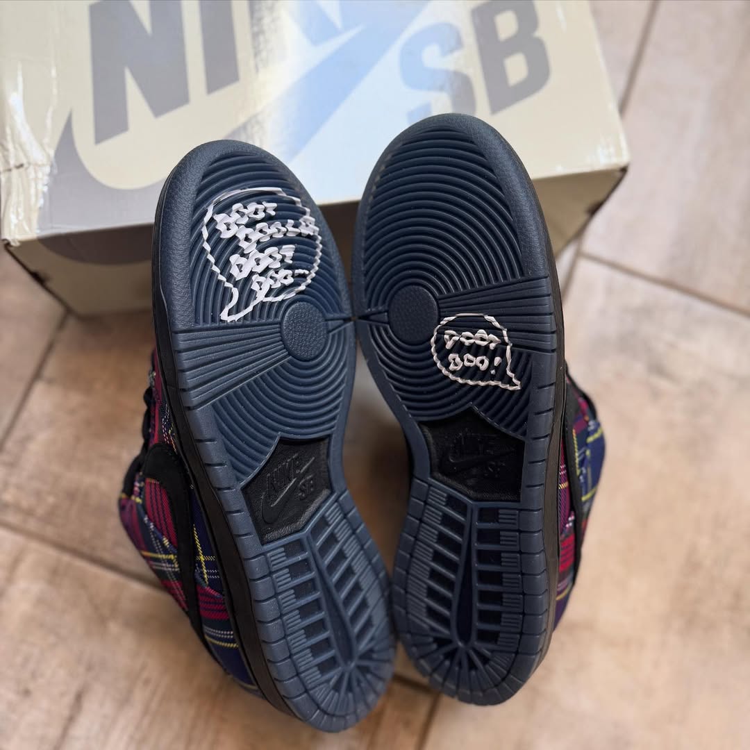 Nardwuar x Nike SB Dunk Low in-hand view