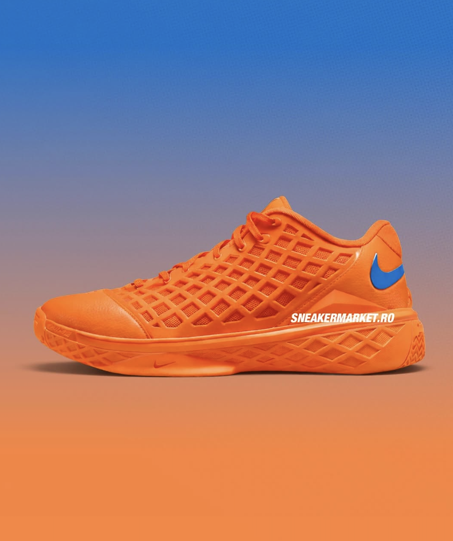 Jalen Brunson Nike Kobe 3 Low Protro Arancia mockup images