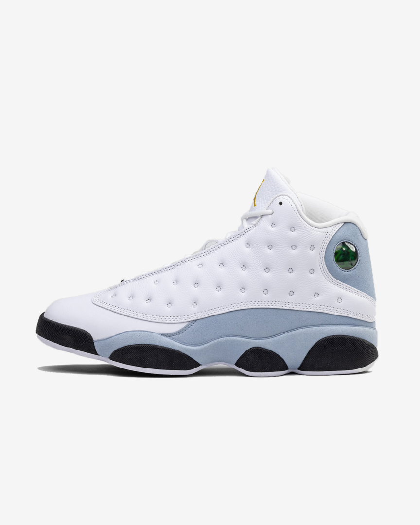 Jordan 13 blue grey on sale white