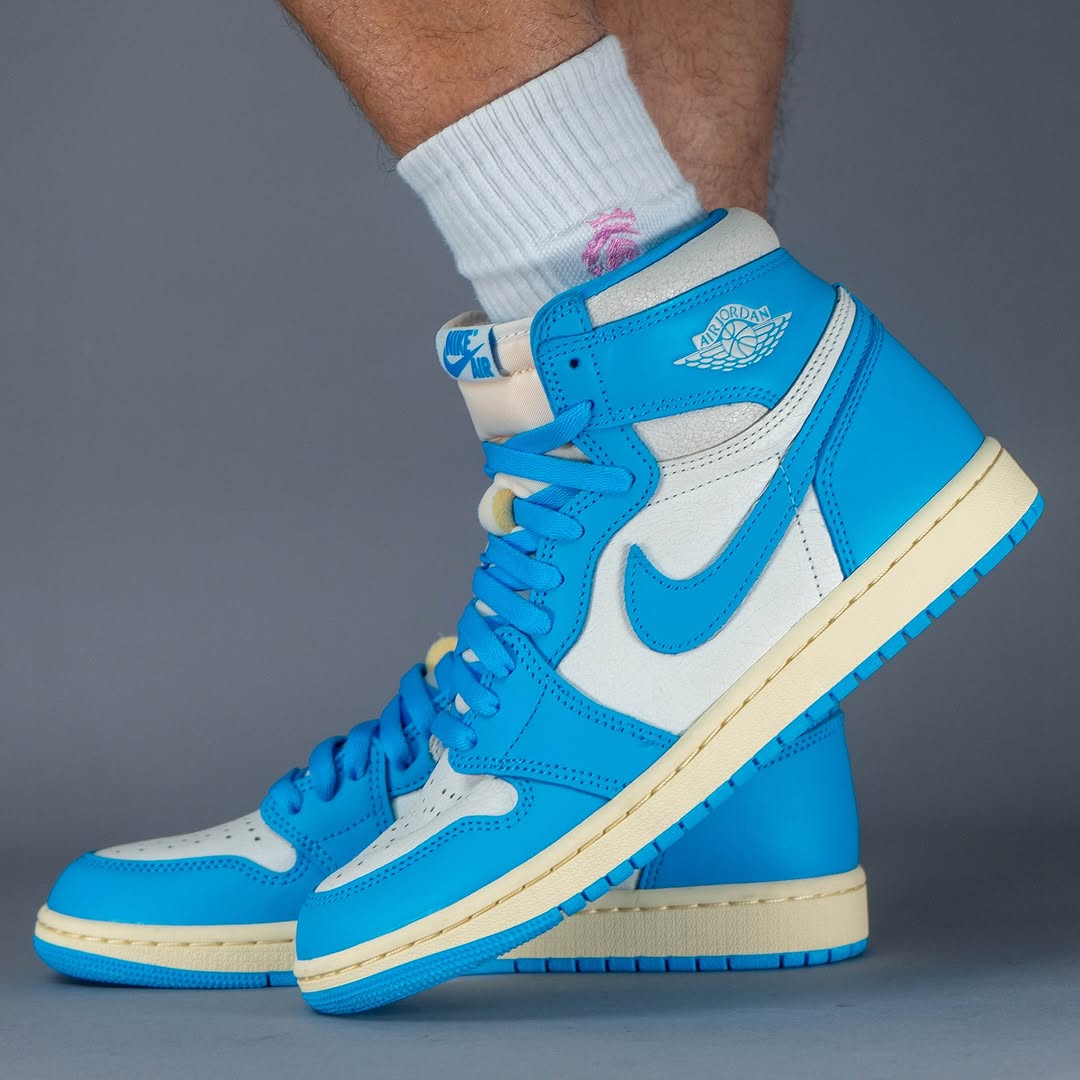 Air Jordan 1 High "UNC Reimagined" On-Foot Look Air Jordan 1 High "UNC Reimagined" On-Foot Look