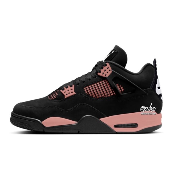 jordan retro 4 black and pink