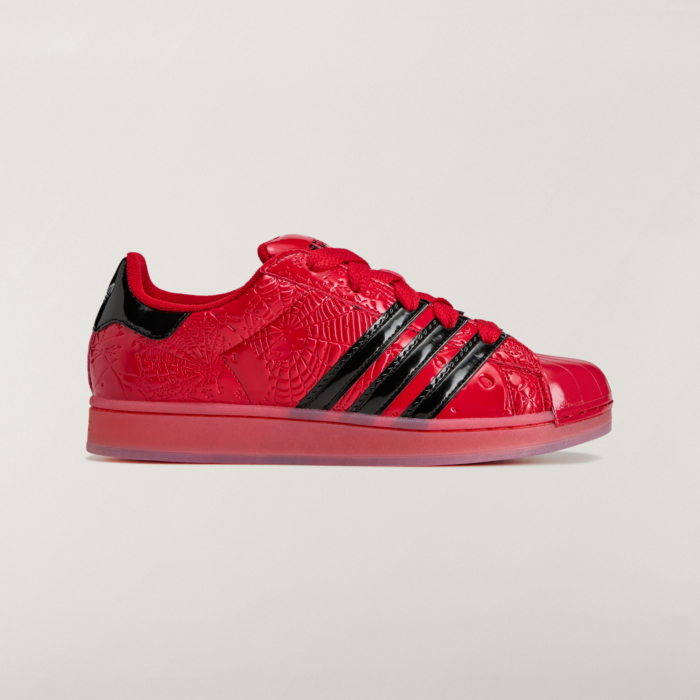 Sp5der adidas Superstar Red official look
