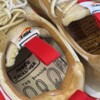 Detailed product photo of the Tom Sachs x Nike Mars Yard 3.0 featuring React foam sole and rugged build.