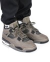 Top-down view of the Air Jordan 4 Cave Stone showcasing details and structure