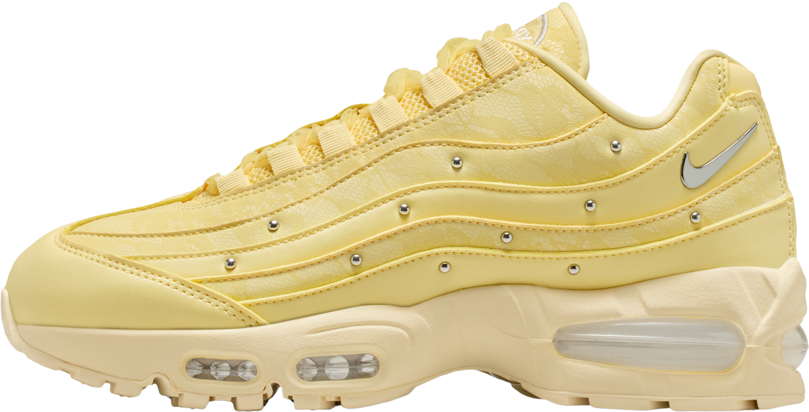 yellow nike with charms