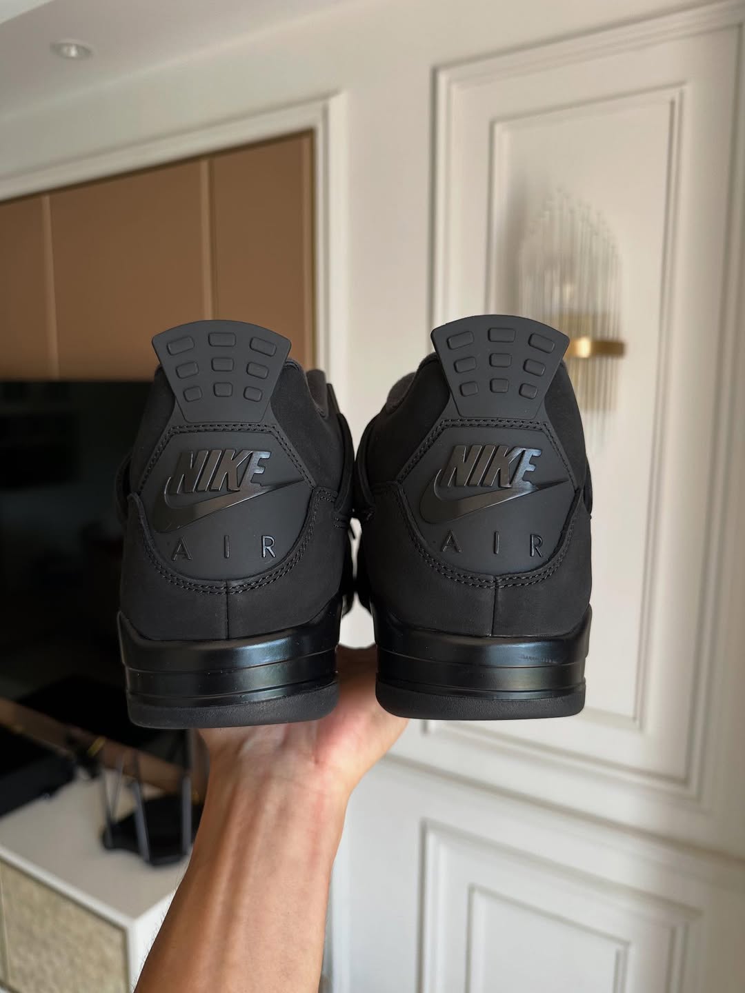 Air Jordan 4 Black Cat Air Jordan 4 Black Cat in-hand look