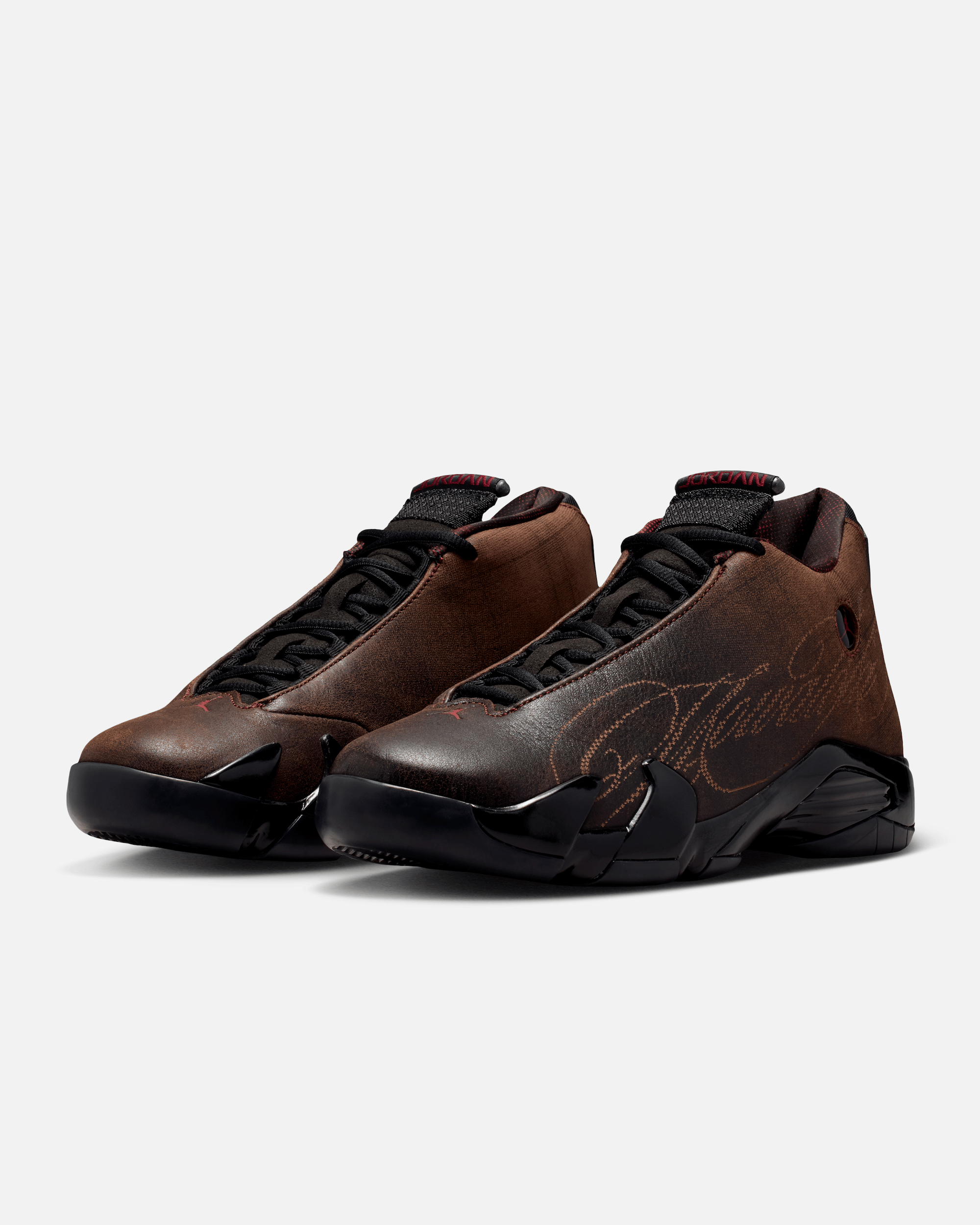 Mowalola Air Jordan 14 Burnt Red