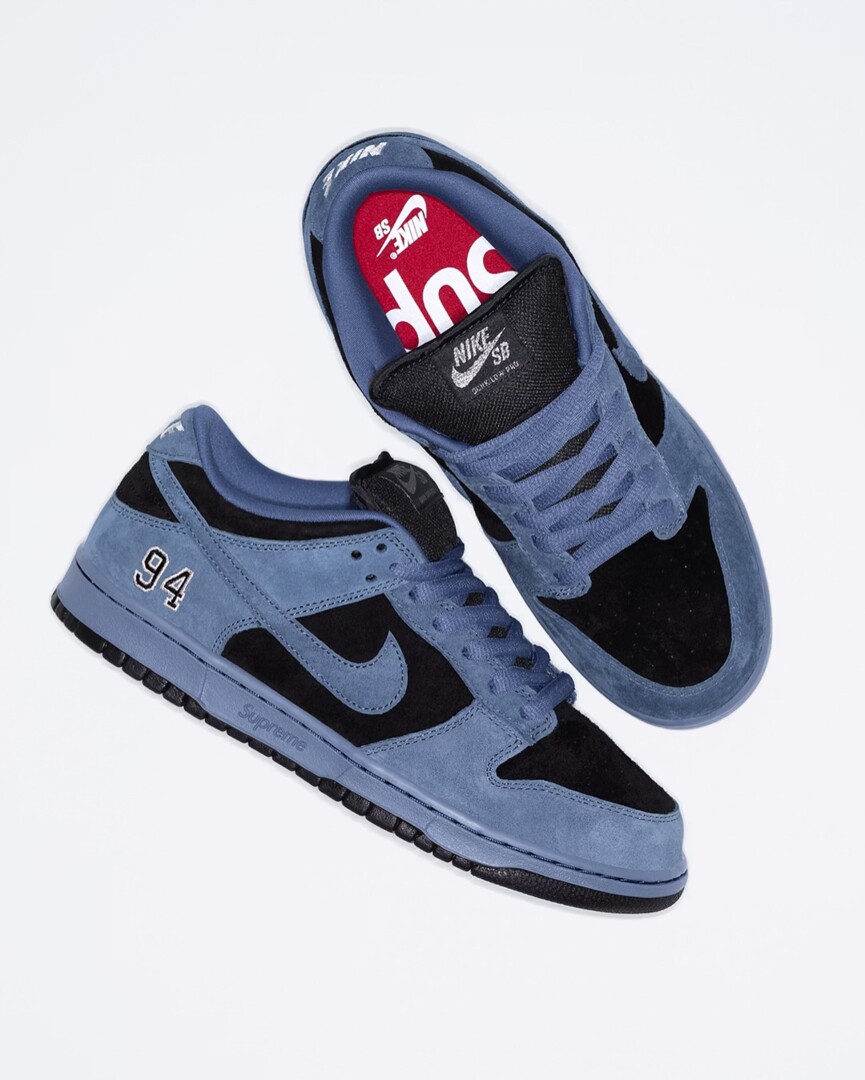 Supreme x Nike SB Dunk Low “Ocean Fog” | Raffle List