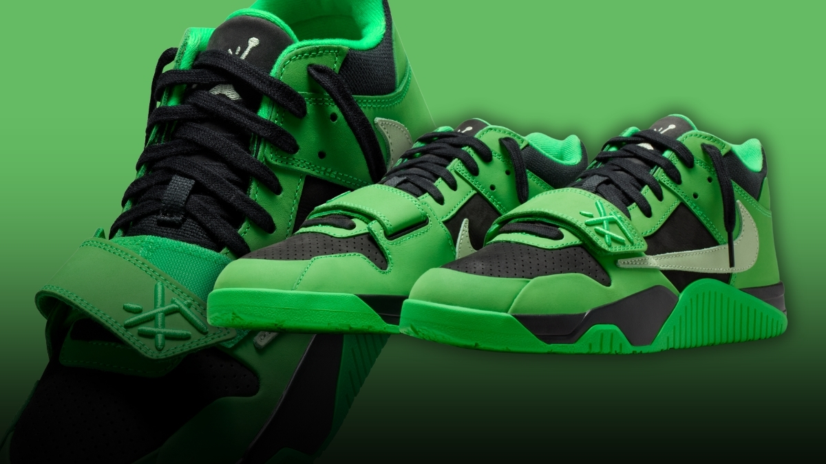 Travis Scott x Nike CJ1 T-REXX Green Spark Release Date