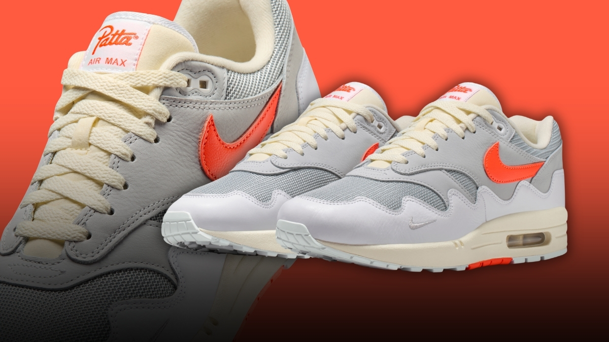 Patta Nike Air Max 1 White Hyper Crimson