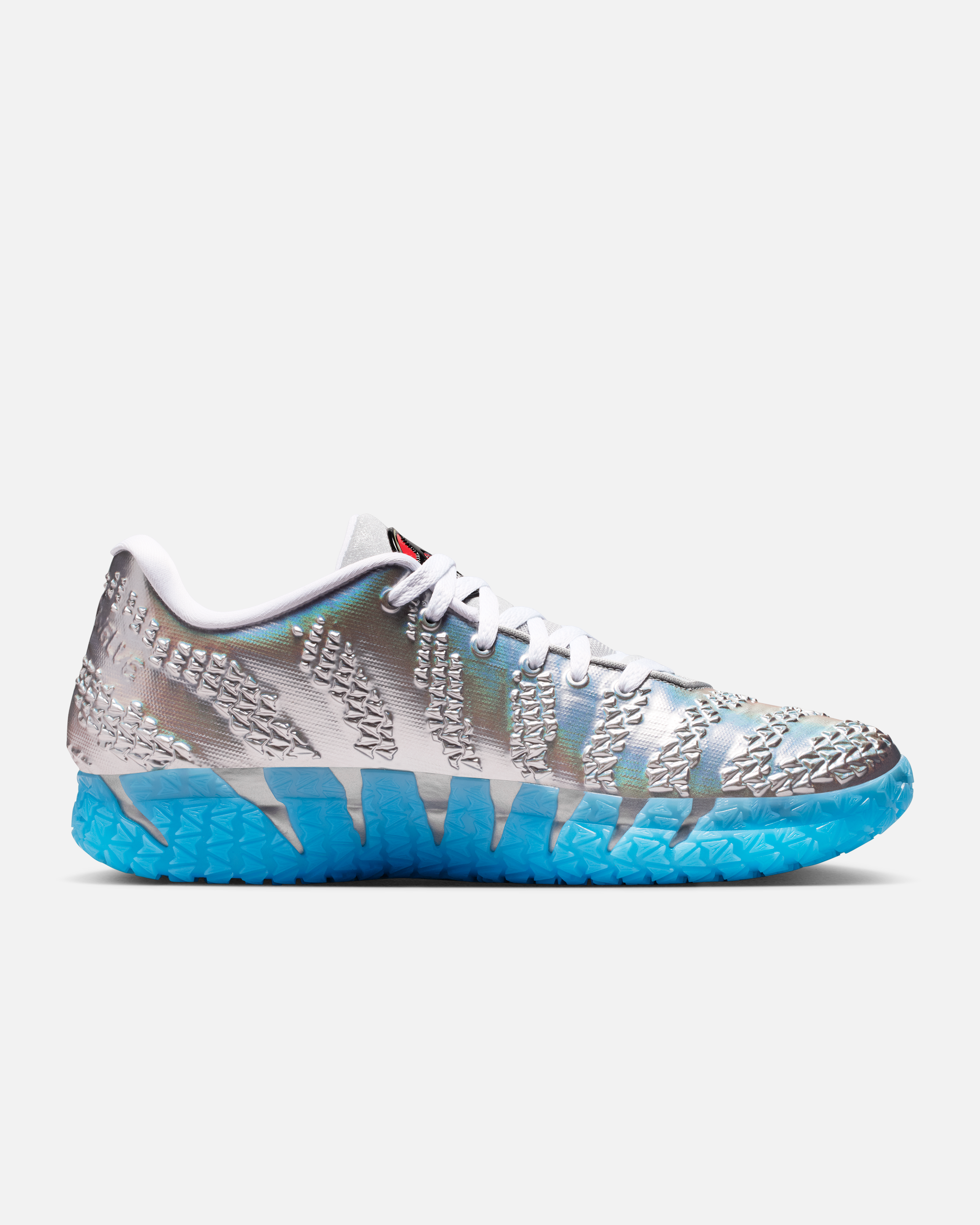 Jurassic Park Nike Ja 3 Metallic Silver in hand images