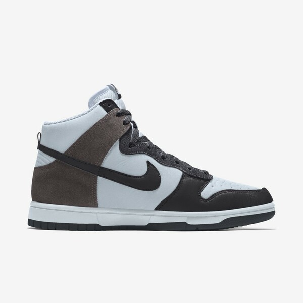 nike dunk high by you mocha