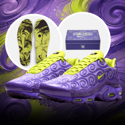 One Piece x Nike Air Max Plus “Gomu Gomu” Releases September 2026 One Piece x Nike Air Max Plus “Gomu Gomu” Releases September 2026
