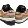 Rear shot with “arts” and “rec” heel tabs on the SB Dunk Low