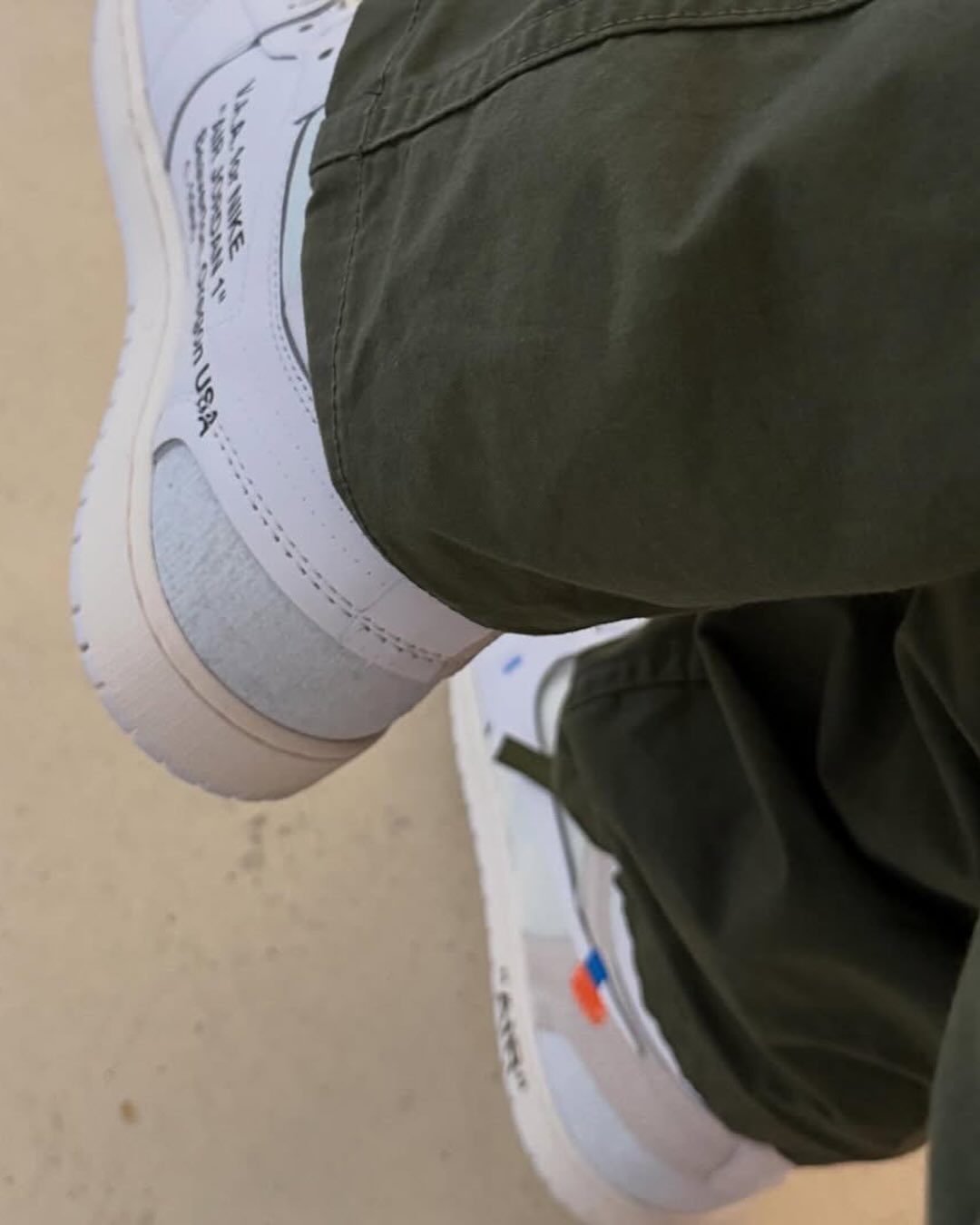 Off-White x Air Jordan 1 High Alaska side view