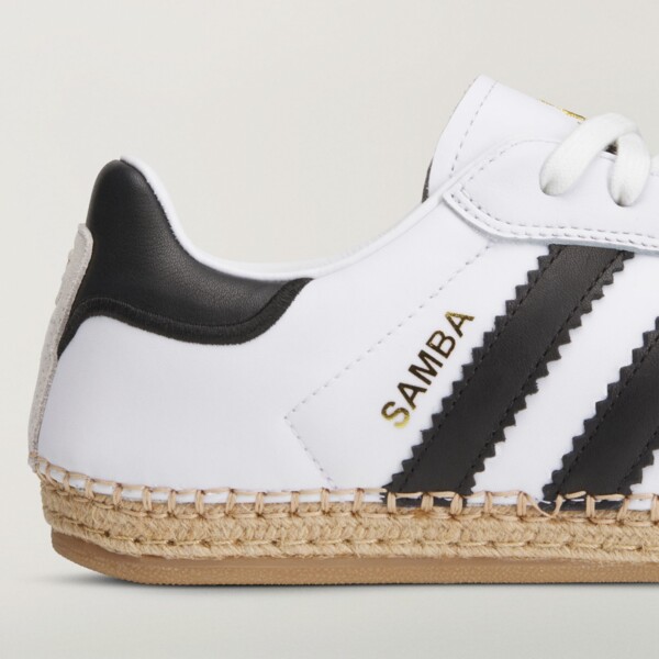 CLOT x adidas Samba Espadrille "White Black" (KJ0274) Release Date