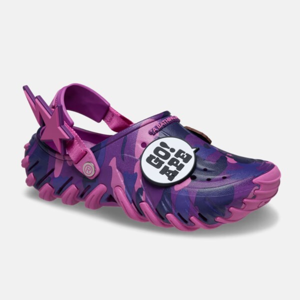 BAPE x Crocs Echo RO Clog "Purple Camo" (213140-5BV) Release Date BAPE x Crocs Echo RO Clog "Purple Camo" (213140-5BV) Release Date
