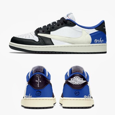 Travis Scott x Fragment x Nike Air Jordan 1 Low - First Look Travis Scott x Fragment x Nike Air Jordan 1 Low - First Look