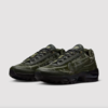 Side view of the WORKSOUT x Nike Air Max 95 “Sequoia” featuring olive green overlays and black sole unit.