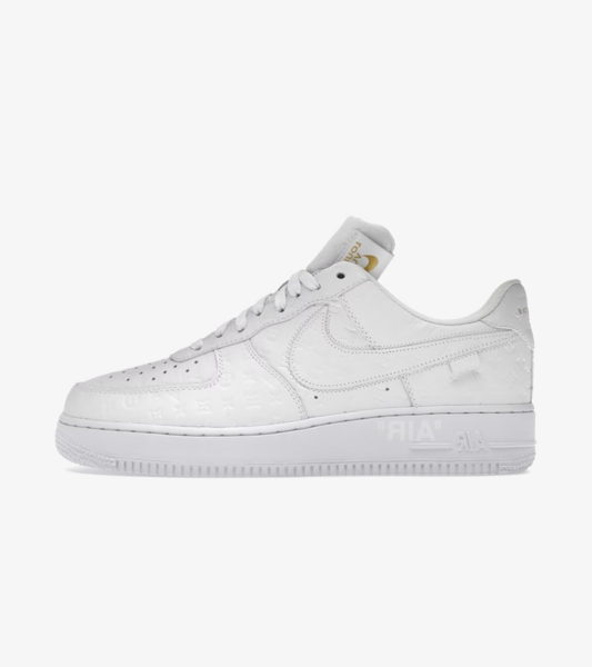 LV x Nike Air Force 1 07 Low White Coffee Shoes Sneakers - Praise To Heaven