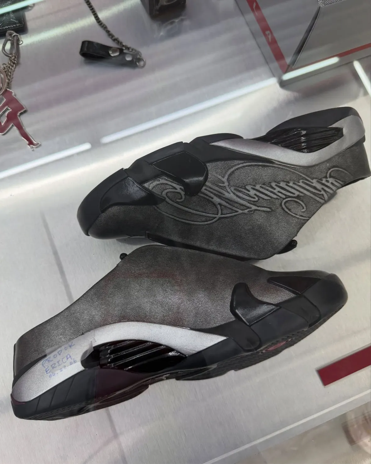 Mowalola Air Jordan 14 Mule Burnt Red