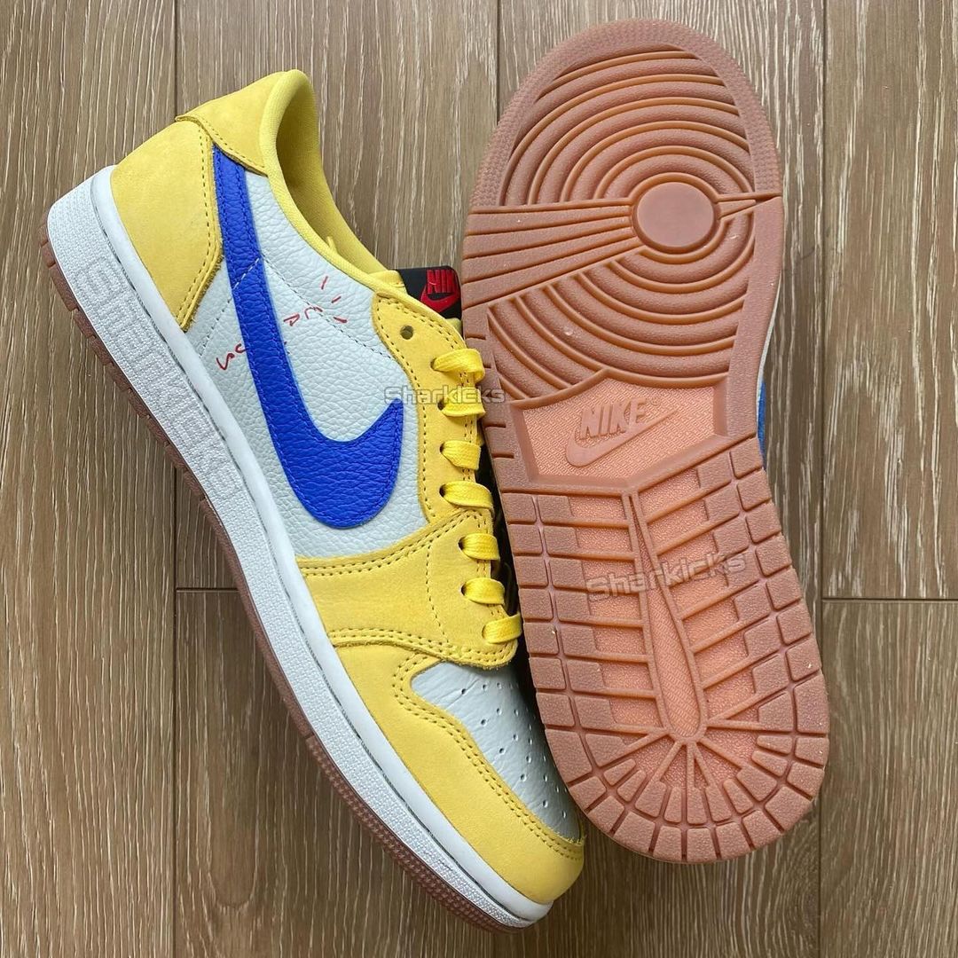 Travis Scott x Air Jordan 1 Low “Canary” | First Look