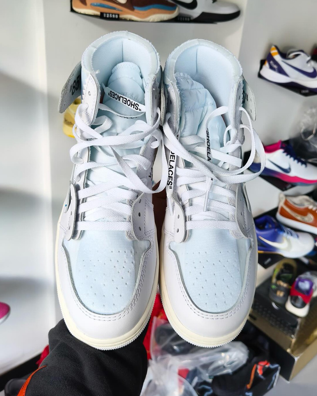 Off-White x Air Jordan 1 High Alaska side view