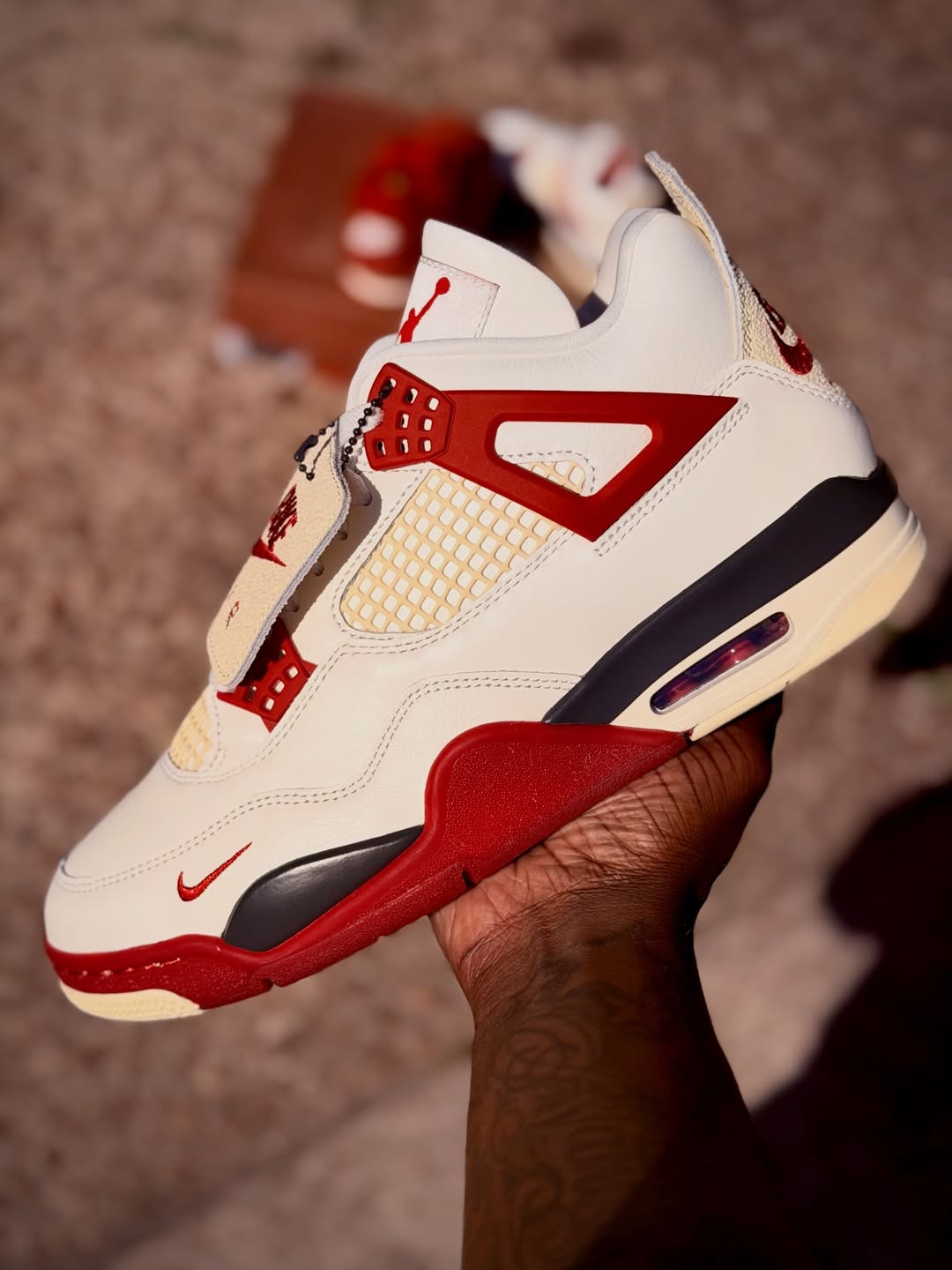 Nigel Sylvester x Air Jordan 4 "Brick After Brick" first look