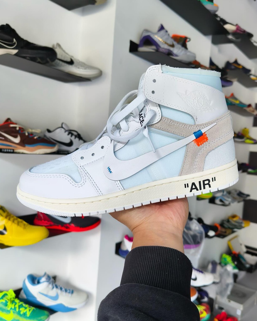 Off-White x Air Jordan 1 High Alaska side view