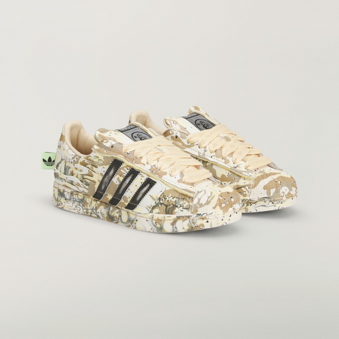 adidas gazelle silver green womens Adidas Superstar sneaker art print – GalleryKauffeld main image 1